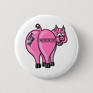 Macaron Rond 5 Cm Pin d'os de jambon