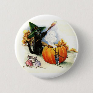 Macaron Rond 5 Cm Pin doux de Halloween