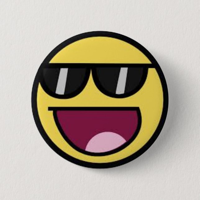 Macaron Rond 5 Cm Pin épique de visage (Devant)