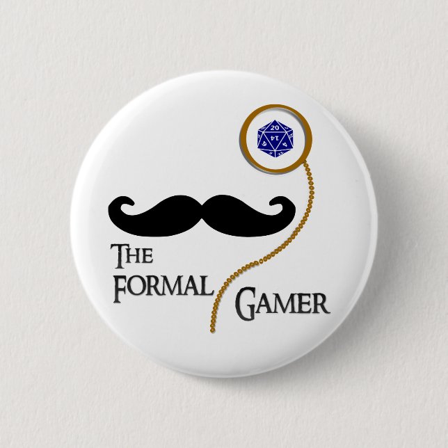 Macaron Rond 5 Cm Pin formel d'insigne de Gamer (Devant)