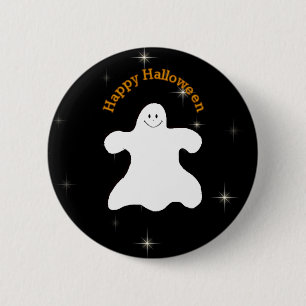 Macaron Rond 5 Cm Pin heureux fantomatique de Halloween