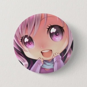 Macaron Rond 5 Cm Pin Kawaii Lilac