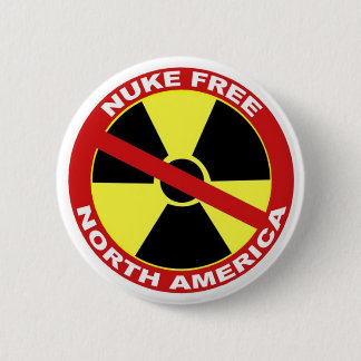 Macaron Rond 5 Cm Pin libre de l'Amérique du Nord d'arme nucléaire