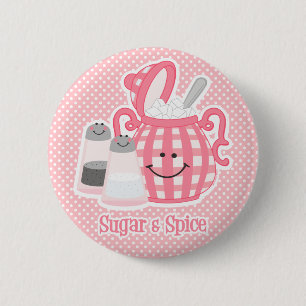 Macaron Rond 5 Cm Pin mignon de sucre et d'épice