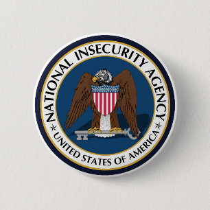 Macaron Rond 5 Cm Pin national d'agence d'insécurité
