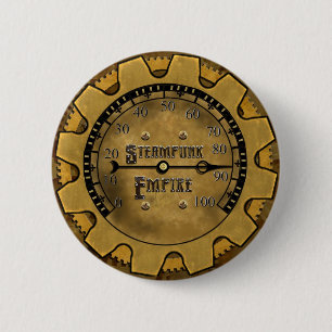 Macaron Rond 5 Cm Pin officiel d'empire de Steampunk