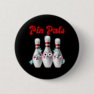 Macaron Rond 5 Cm Pin Pals Chemise De Bowling Cute Pour Hommes Femme