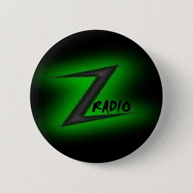 Macaron Rond 5 Cm Pin par radio de Z (Devant)