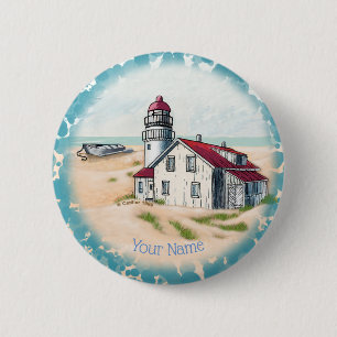 Macaron Rond 5 Cm pin phare Noon