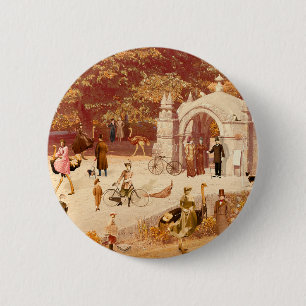 Macaron Rond 5 Cm Pin Redondo De 2 Pulgadas Os Avestruzes de Ponte d