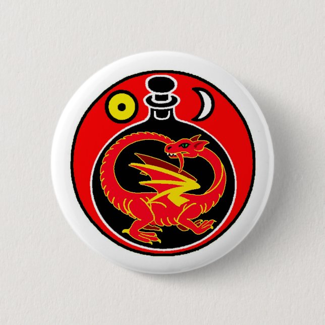 Macaron Rond 5 Cm Pin-Sur l'insigne - alchimie (Devant)