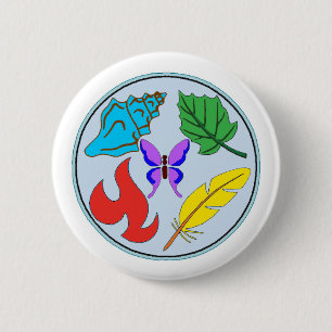 Macaron Rond 5 Cm Pin-Sur l'insigne - études de nature