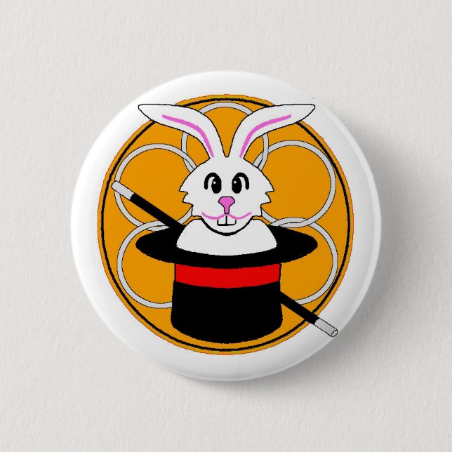 Macaron Rond 5 Cm Pin-Sur l'insigne - magie de représentation (Devant)