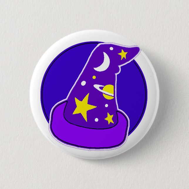 Macaron Rond 5 Cm Pin-Sur l'insigne - sorcellerie (Devant)
