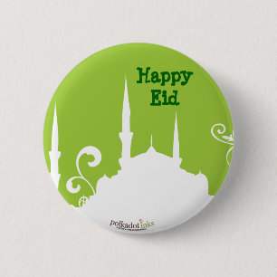 Macaron Rond 5 Cm Pin vert de mosquée