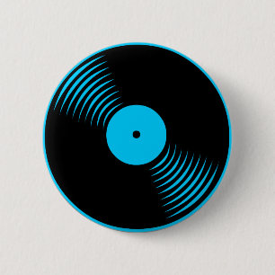 Macaron Rond 5 Cm Pin vintage de disque vinyle du tigre 80s de Corey