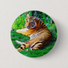 Pinback de la faune du tigre peint