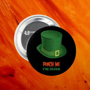 Macaron Rond 5 Cm Pinch Me Je suis Irish Button