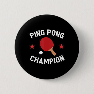 Macaron Rond 5 Cm Ping Pong Champion Table Tennis Lover Cadeau