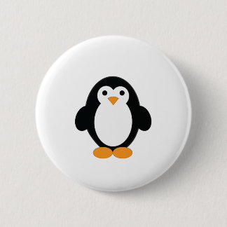 Macaron Rond 5 Cm Pingouin à caricature mignonne