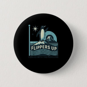 Macaron Rond 5 Cm Pingouin Flippers En Haut Je Me Trouve Avec Le Pin