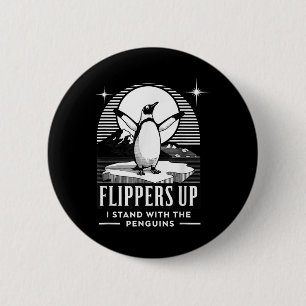 Macaron Rond 5 Cm Pingouin Flippers En Haut Je Me Trouve Avec Le Pin