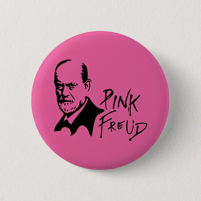 Macaron Rond 5 Cm PINK FREUD Psychoanalysis Sound Edition (Devant)