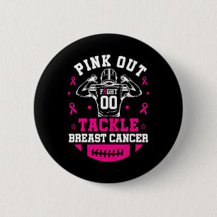 Macaron Rond 5 Cm Pink Out Tacker Sensibilisation au cancer du sein