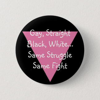 Macaron Rond 5 Cm PinkTriangle, homosexuel, noir droit, blanc… Sam…