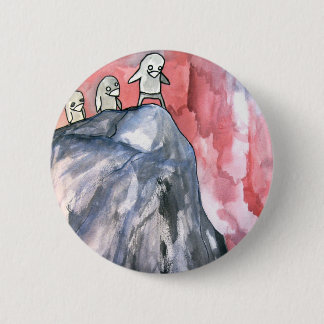 Macaron Rond 5 Cm piqué de falaise de pingouin