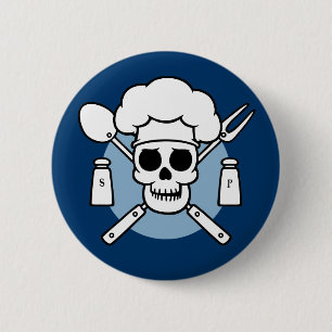 Macaron Rond 5 Cm Pirate de chef