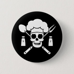 Macaron Rond 5 Cm Pirate de chef