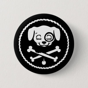 Macaron Rond 5 Cm Pirate de chiot