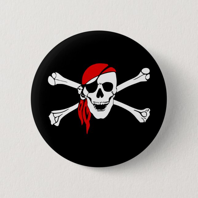 Macaron Rond 5 Cm Pirate_Magnet4 (Devant)