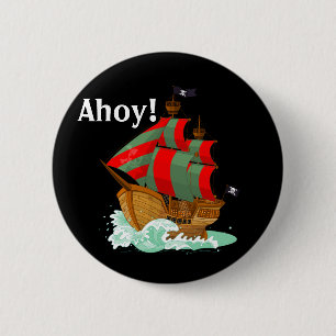 Macaron Rond 5 Cm Pirates Bienvenue