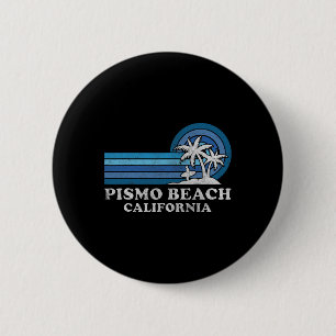 Macaron Rond 5 Cm Pismo Beach Californie Famille Vacances été Vint