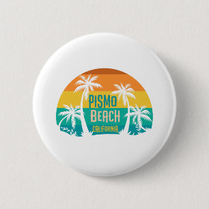 Macaron Rond 5 Cm Pismo Beach Retro