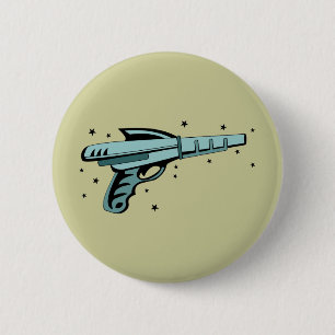 Macaron Rond 5 Cm Pistolet de laser d'arme à feu de rayon d'étoile