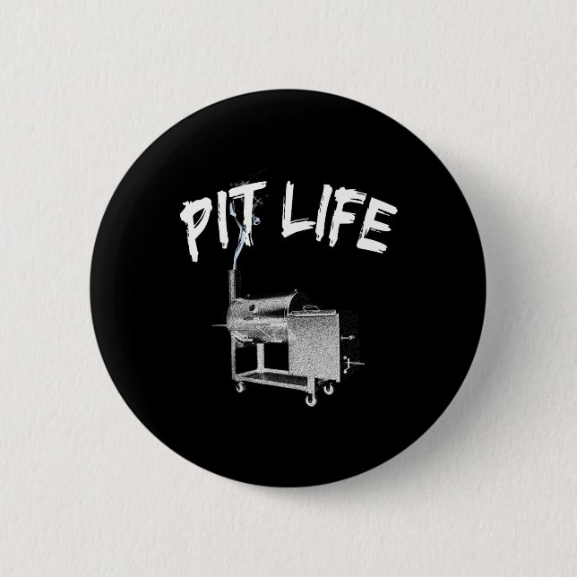 Macaron Rond 5 Cm Pit Life Bbq Pitmaster Lifestyle (Devant)