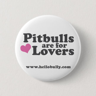 Macaron Rond 5 Cm Pitbulls sont pour des amants
