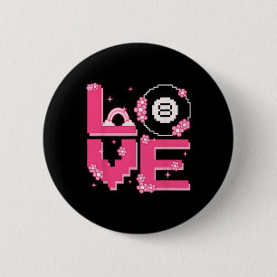 Macaron Rond 5 Cm Pixel Art Retro 60s les années 70 Style Hippie ten