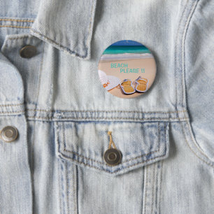 Macaron Rond 5 Cm Plage