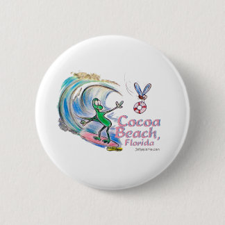 Macaron Rond 5 Cm Plage surfante de cacao de Durante, la Floride