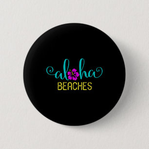 Macaron Rond 5 Cm Plages Aloha