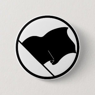 Macaron Rond 5 Cm Plaine pourpre verte noire de drapeau aucun blanc