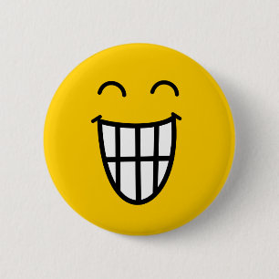 Macaron Rond 5 Cm Plaisanterie autour du visage