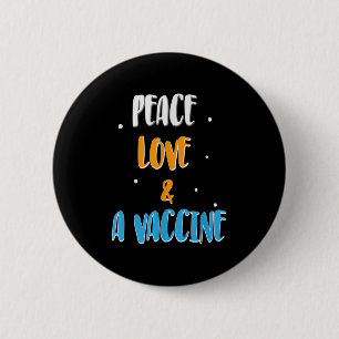 Macaron Rond 5 Cm Plaisanterie d'Humour drôle vaccinée Citation grap