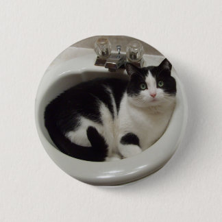 Macaron Rond 5 Cm Plaisir d'amoureux de les chats