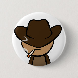 Macaron Rond 5 Cm Plan rapproché de cowboy