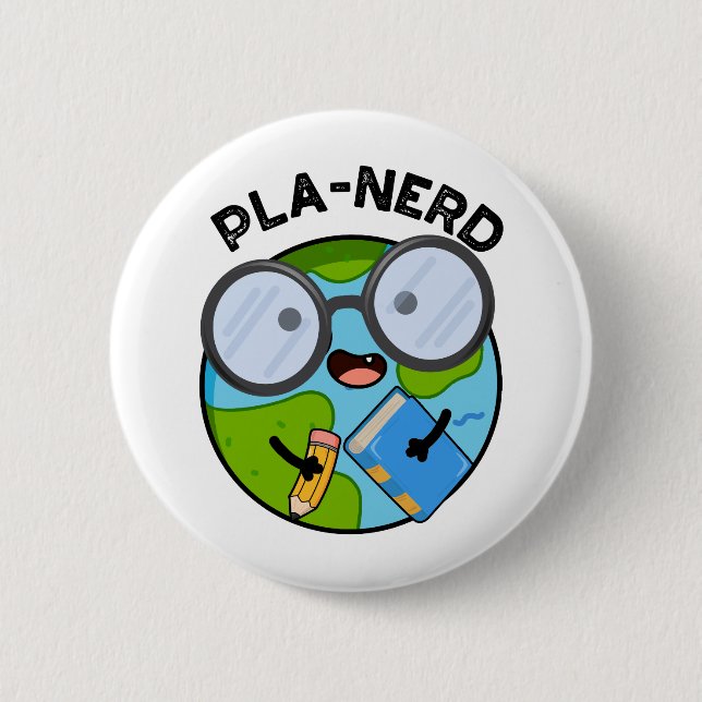 Macaron Rond 5 Cm Planerd Funny Planet Puns (Devant)